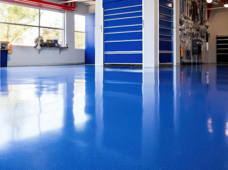 Commercial epoxy floors for shops and business premises in England Epoxy coating for spill resistant surfaces in England